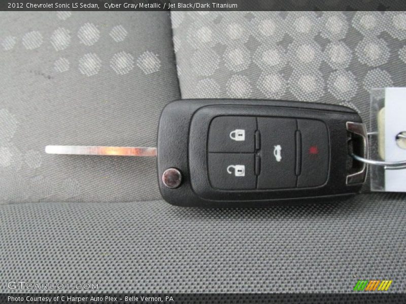 Cyber Gray Metallic / Jet Black/Dark Titanium 2012 Chevrolet Sonic LS Sedan