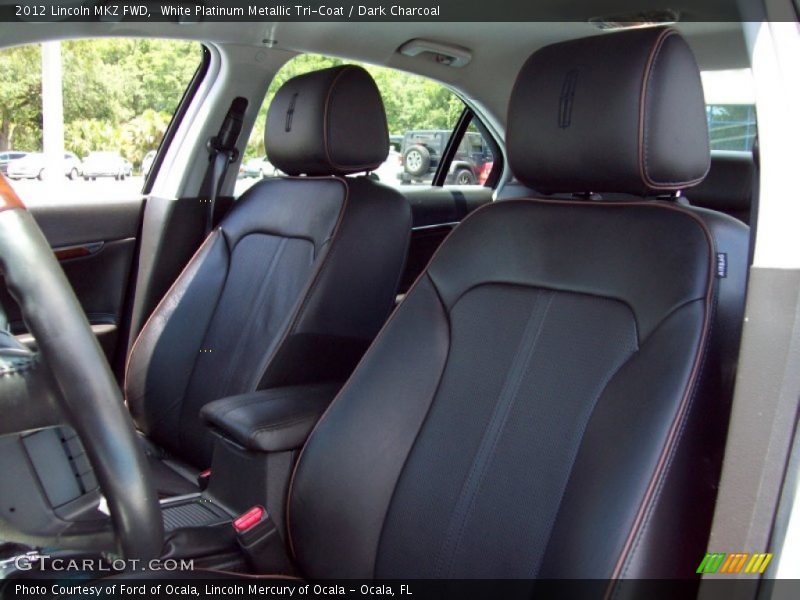 White Platinum Metallic Tri-Coat / Dark Charcoal 2012 Lincoln MKZ FWD