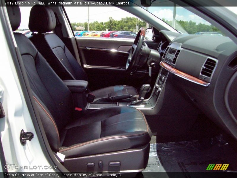 White Platinum Metallic Tri-Coat / Dark Charcoal 2012 Lincoln MKZ FWD
