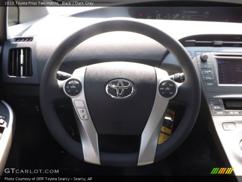 Black / Dark Gray 2013 Toyota Prius Two Hybrid