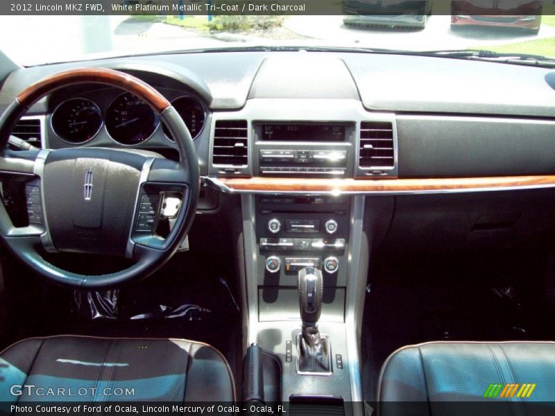 White Platinum Metallic Tri-Coat / Dark Charcoal 2012 Lincoln MKZ FWD
