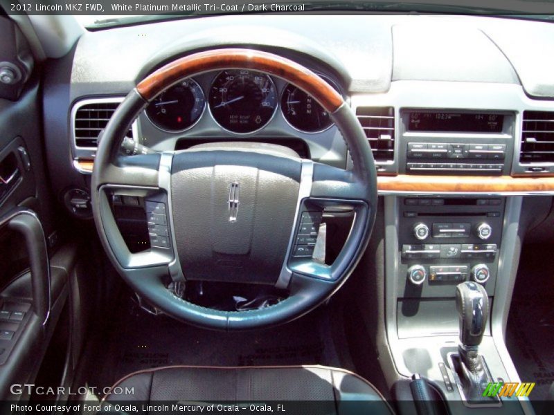 White Platinum Metallic Tri-Coat / Dark Charcoal 2012 Lincoln MKZ FWD