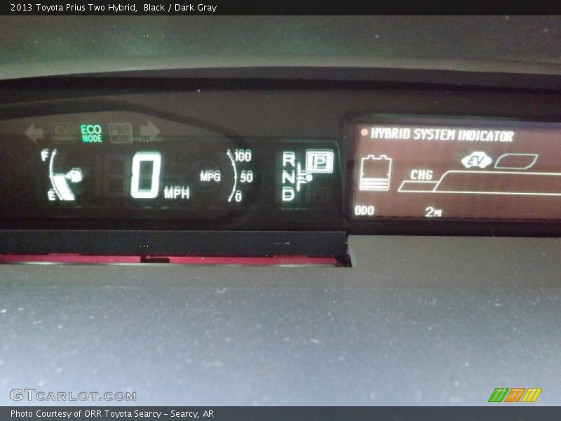 Black / Dark Gray 2013 Toyota Prius Two Hybrid