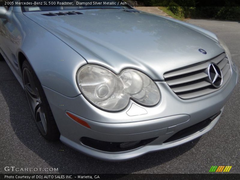 Diamond Silver Metallic / Ash 2005 Mercedes-Benz SL 500 Roadster