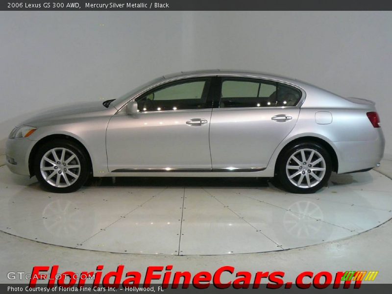 Mercury Silver Metallic / Black 2006 Lexus GS 300 AWD