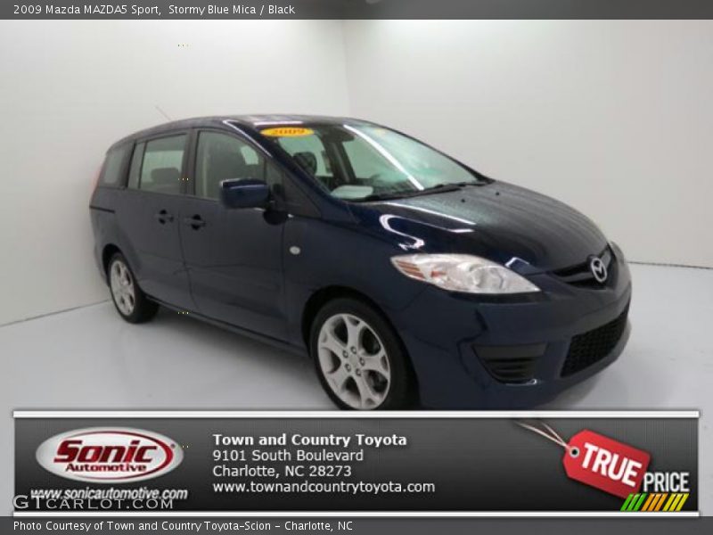 Stormy Blue Mica / Black 2009 Mazda MAZDA5 Sport