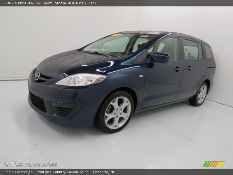 Stormy Blue Mica / Black 2009 Mazda MAZDA5 Sport