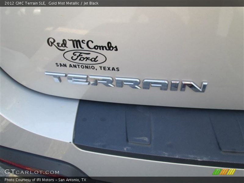 Gold Mist Metallic / Jet Black 2012 GMC Terrain SLE