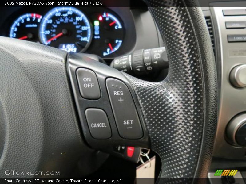 Stormy Blue Mica / Black 2009 Mazda MAZDA5 Sport