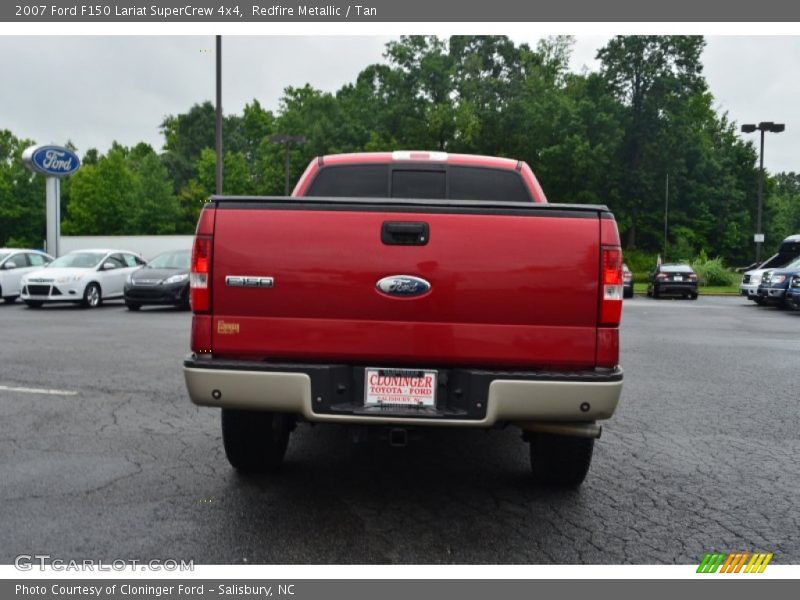 Redfire Metallic / Tan 2007 Ford F150 Lariat SuperCrew 4x4