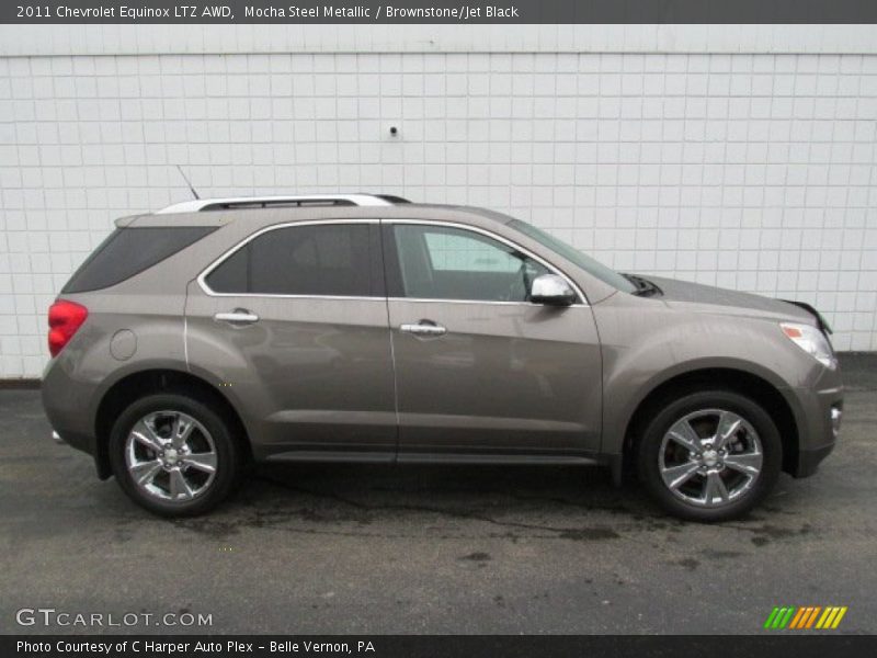 Mocha Steel Metallic / Brownstone/Jet Black 2011 Chevrolet Equinox LTZ AWD