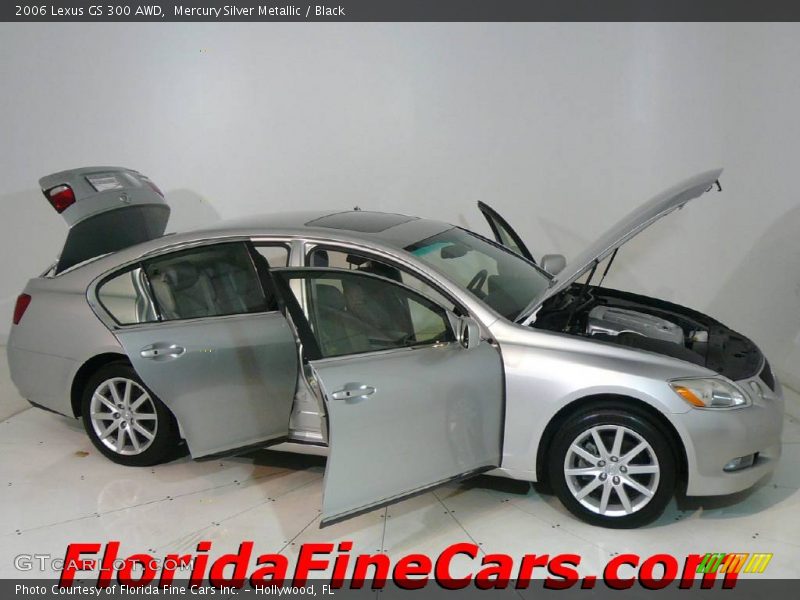 Mercury Silver Metallic / Black 2006 Lexus GS 300 AWD