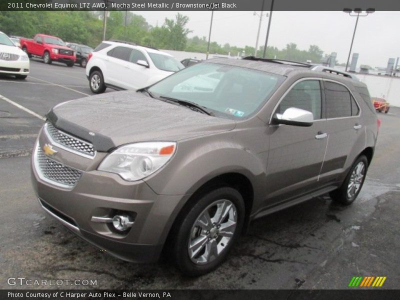Mocha Steel Metallic / Brownstone/Jet Black 2011 Chevrolet Equinox LTZ AWD