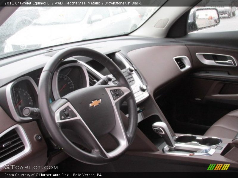 Mocha Steel Metallic / Brownstone/Jet Black 2011 Chevrolet Equinox LTZ AWD