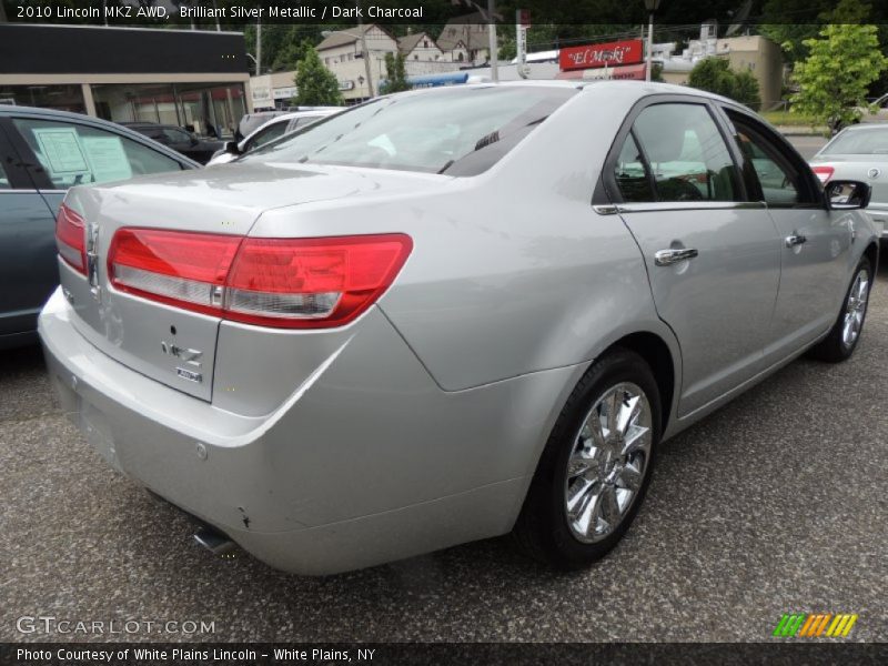 Brilliant Silver Metallic / Dark Charcoal 2010 Lincoln MKZ AWD
