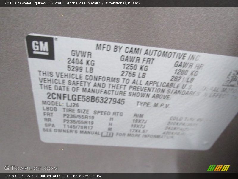 Mocha Steel Metallic / Brownstone/Jet Black 2011 Chevrolet Equinox LTZ AWD