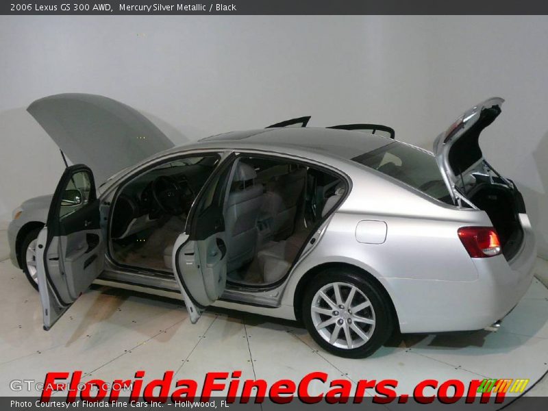 Mercury Silver Metallic / Black 2006 Lexus GS 300 AWD