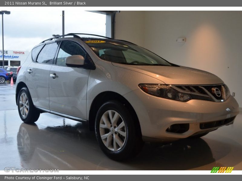 Brilliant Silver / Black 2011 Nissan Murano SL