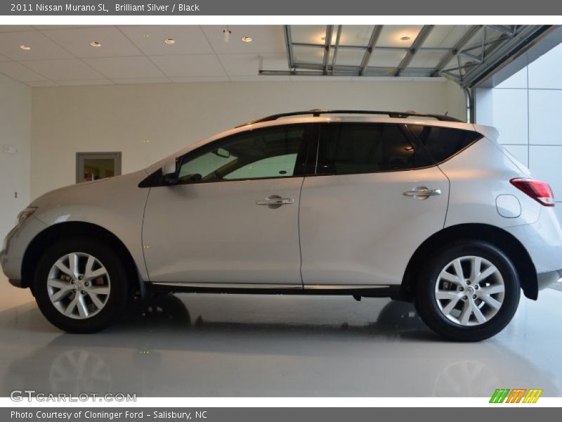 Brilliant Silver / Black 2011 Nissan Murano SL