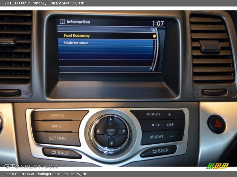 Brilliant Silver / Black 2011 Nissan Murano SL