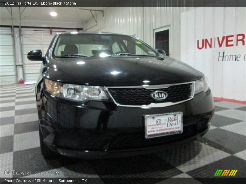 Ebony Black / Stone 2012 Kia Forte EX