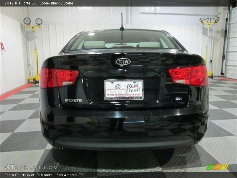 Ebony Black / Stone 2012 Kia Forte EX