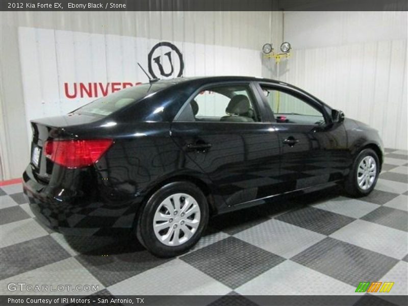 Ebony Black / Stone 2012 Kia Forte EX