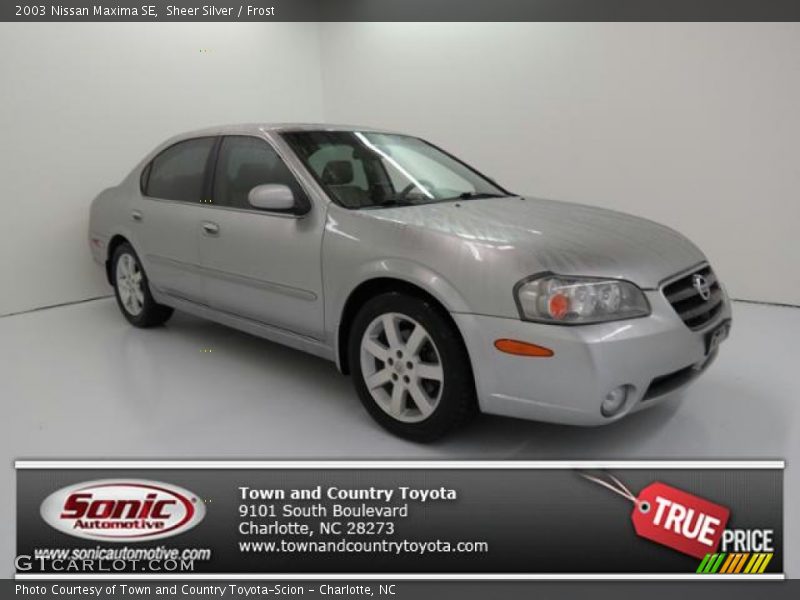Sheer Silver / Frost 2003 Nissan Maxima SE