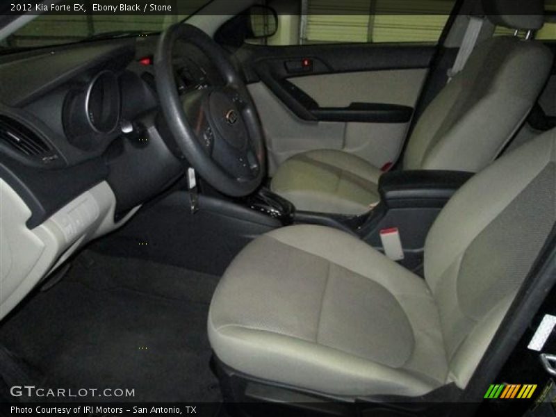 Ebony Black / Stone 2012 Kia Forte EX