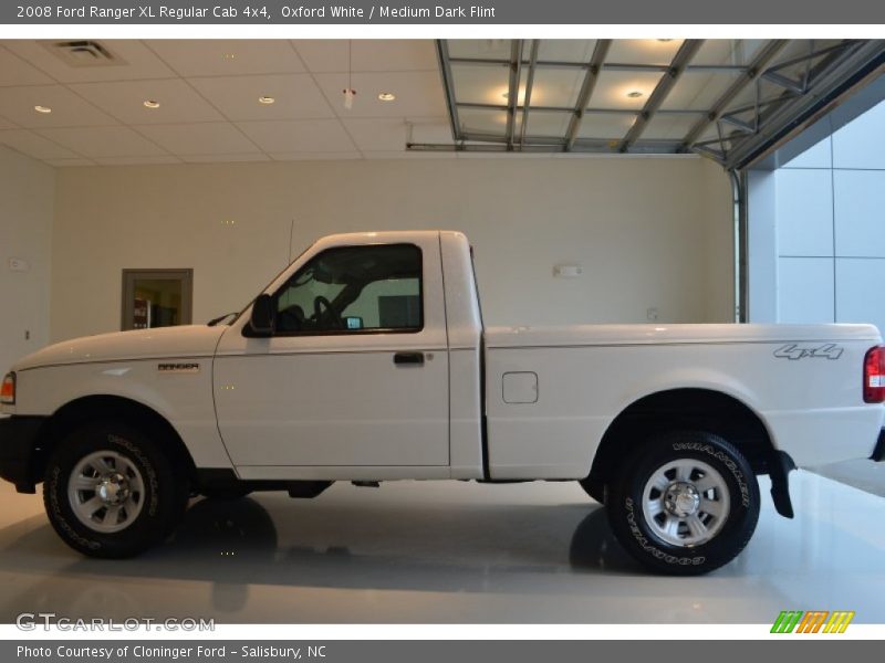 Oxford White / Medium Dark Flint 2008 Ford Ranger XL Regular Cab 4x4