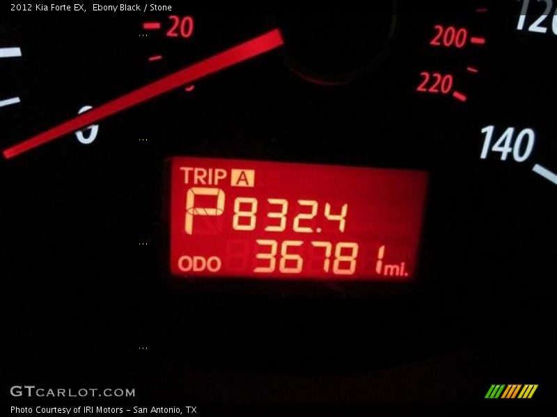 Ebony Black / Stone 2012 Kia Forte EX