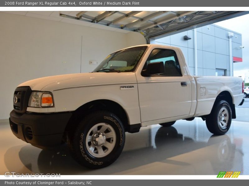 Oxford White / Medium Dark Flint 2008 Ford Ranger XL Regular Cab 4x4