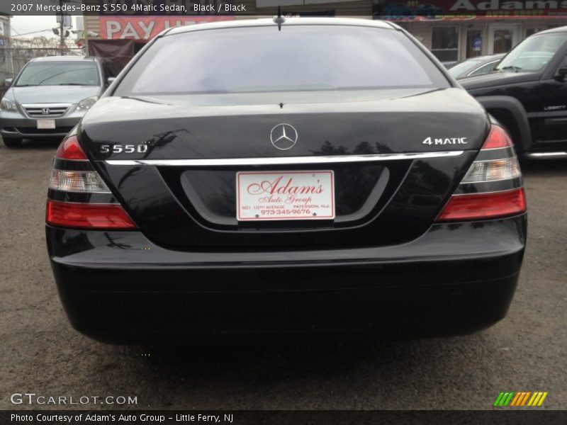 Black / Black 2007 Mercedes-Benz S 550 4Matic Sedan