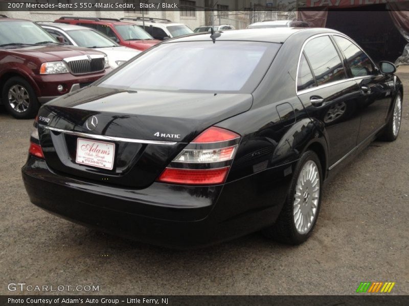 Black / Black 2007 Mercedes-Benz S 550 4Matic Sedan