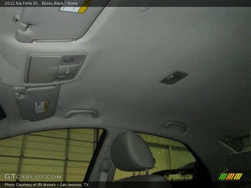 Ebony Black / Stone 2012 Kia Forte EX
