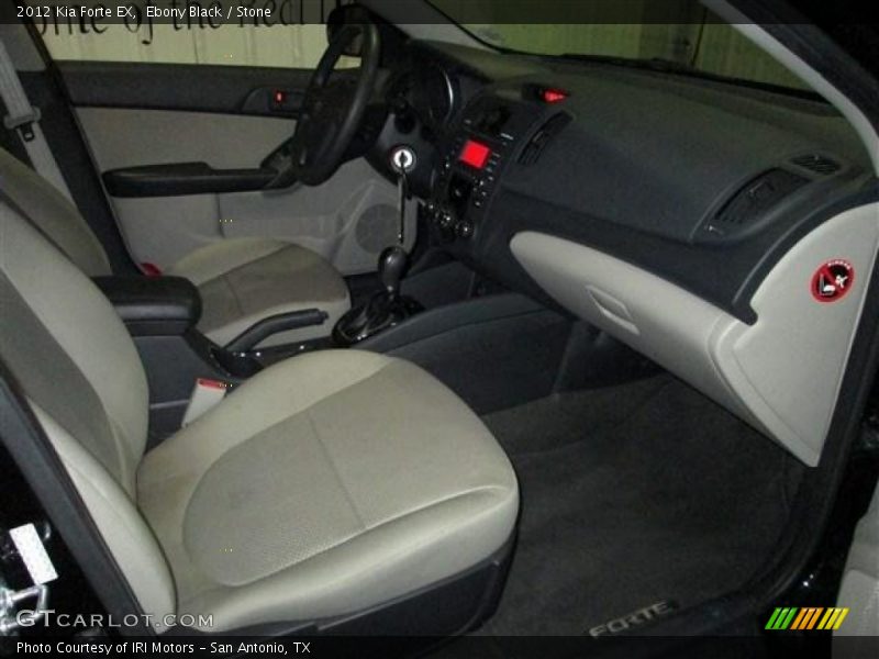 Ebony Black / Stone 2012 Kia Forte EX