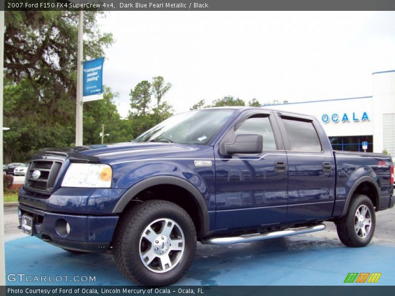 Dark Blue Pearl Metallic / Black 2007 Ford F150 FX4 SuperCrew 4x4