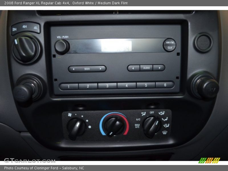 Controls of 2008 Ranger XL Regular Cab 4x4