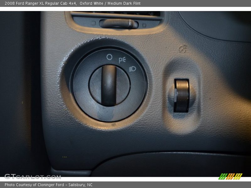 Controls of 2008 Ranger XL Regular Cab 4x4
