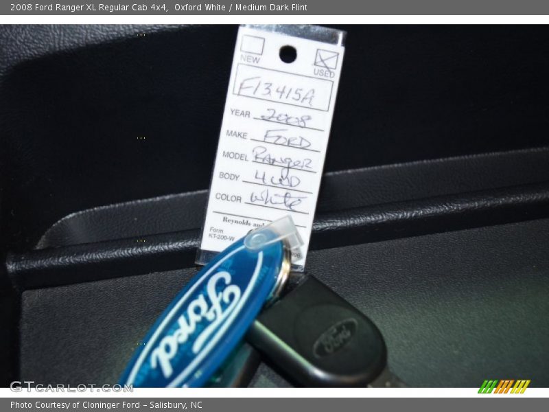 Oxford White / Medium Dark Flint 2008 Ford Ranger XL Regular Cab 4x4