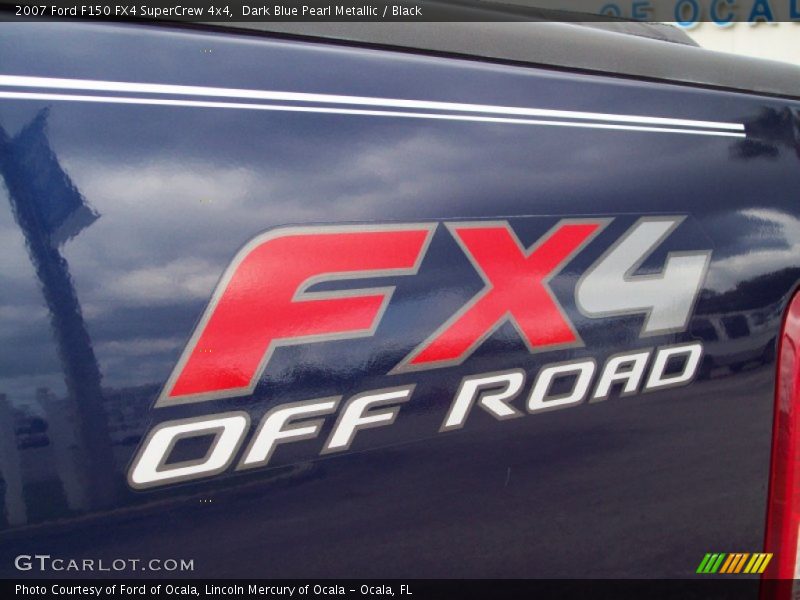 Dark Blue Pearl Metallic / Black 2007 Ford F150 FX4 SuperCrew 4x4
