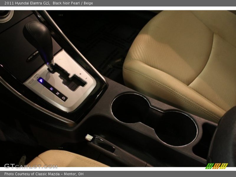 Black Noir Pearl / Beige 2011 Hyundai Elantra GLS