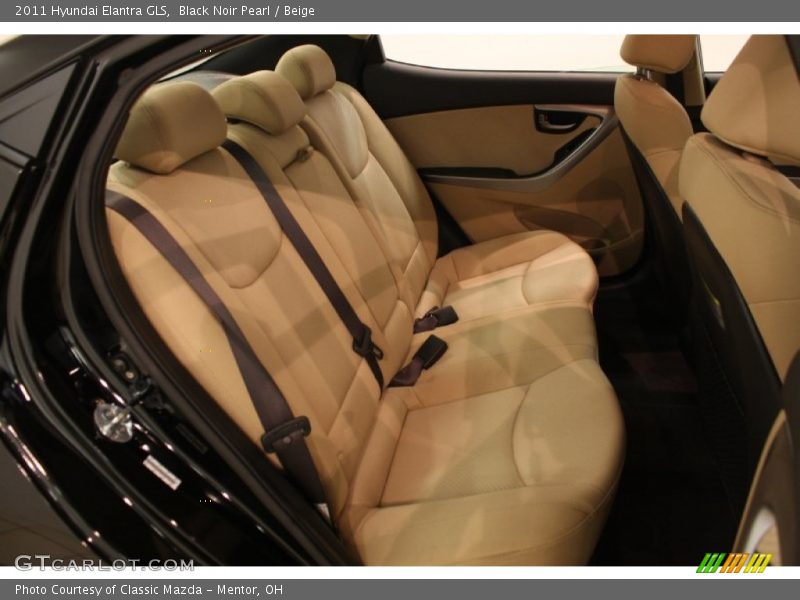 Black Noir Pearl / Beige 2011 Hyundai Elantra GLS