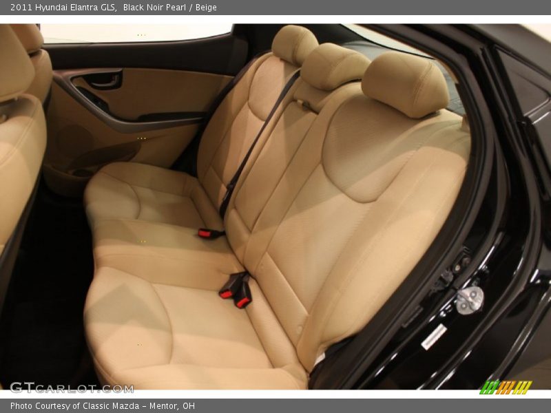 Black Noir Pearl / Beige 2011 Hyundai Elantra GLS