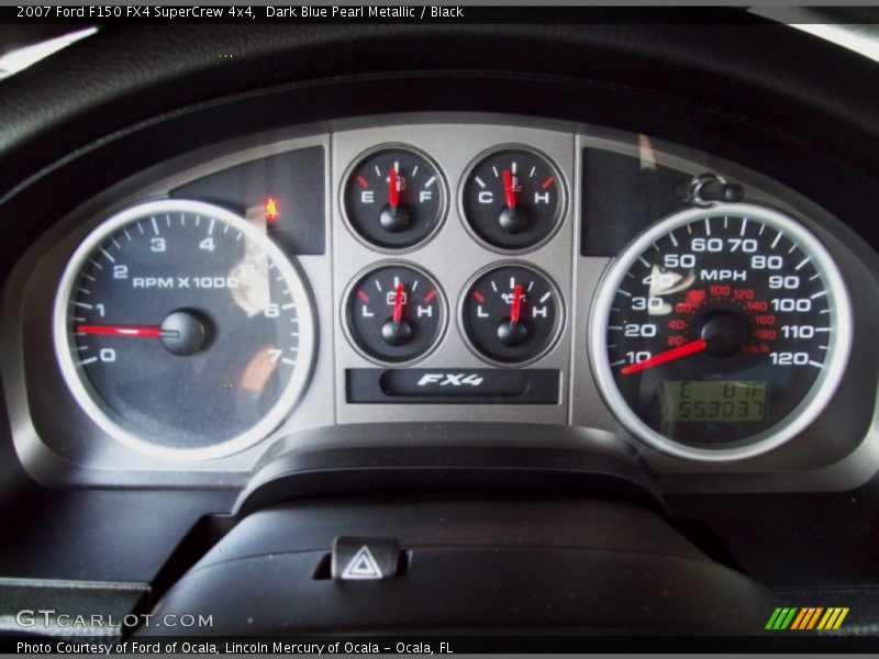 Dark Blue Pearl Metallic / Black 2007 Ford F150 FX4 SuperCrew 4x4