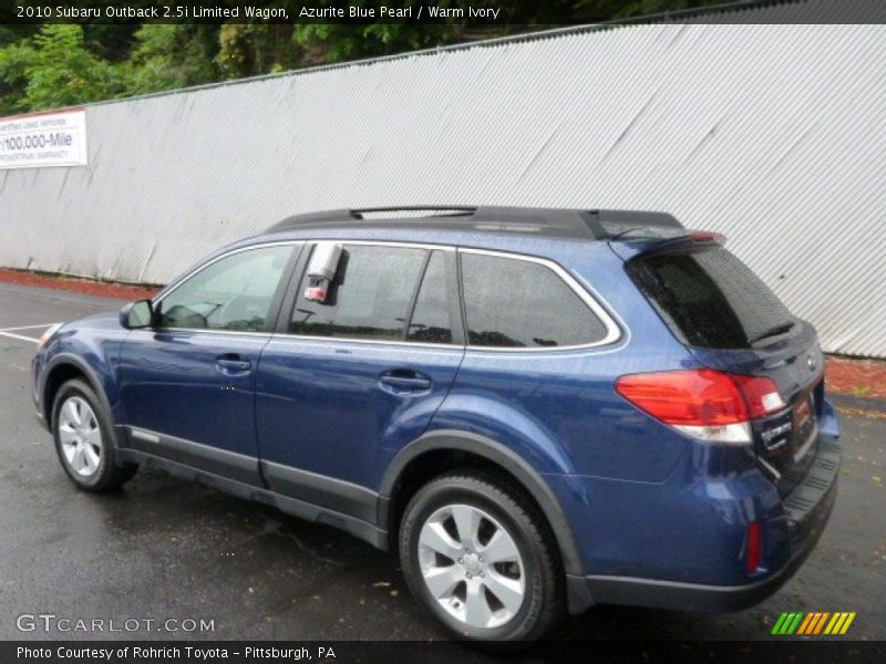 Azurite Blue Pearl / Warm Ivory 2010 Subaru Outback 2.5i Limited Wagon