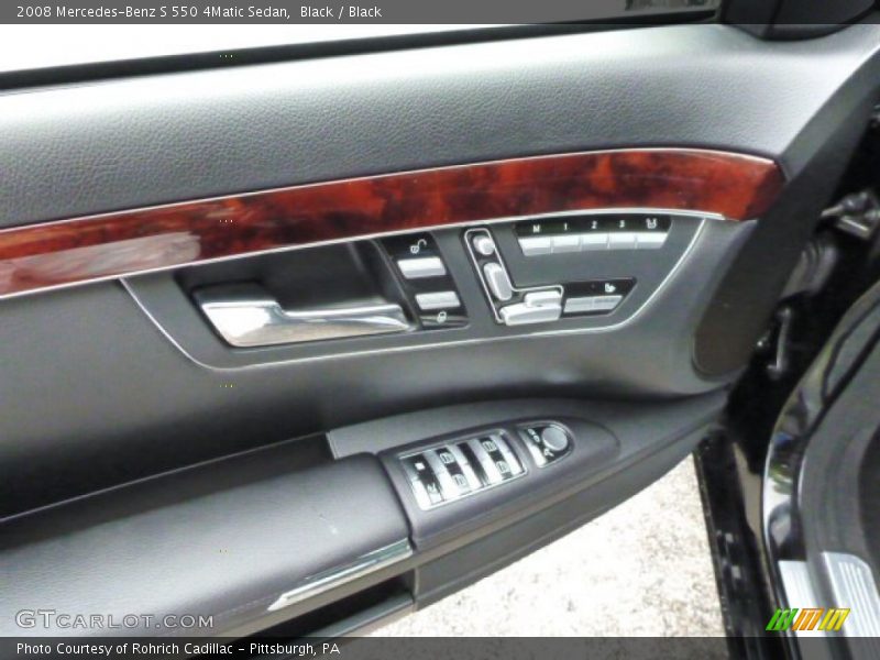 Black / Black 2008 Mercedes-Benz S 550 4Matic Sedan