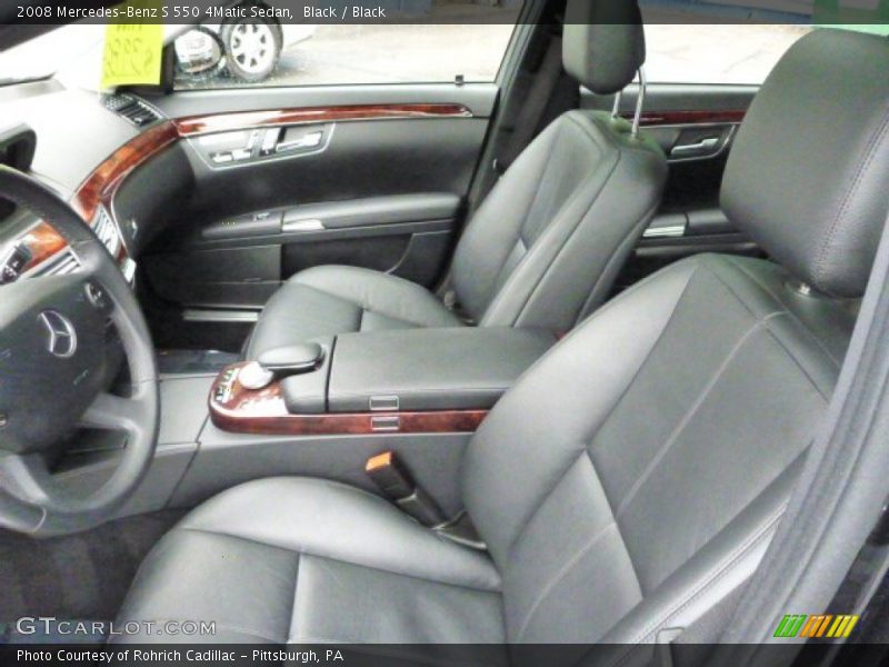 Black / Black 2008 Mercedes-Benz S 550 4Matic Sedan