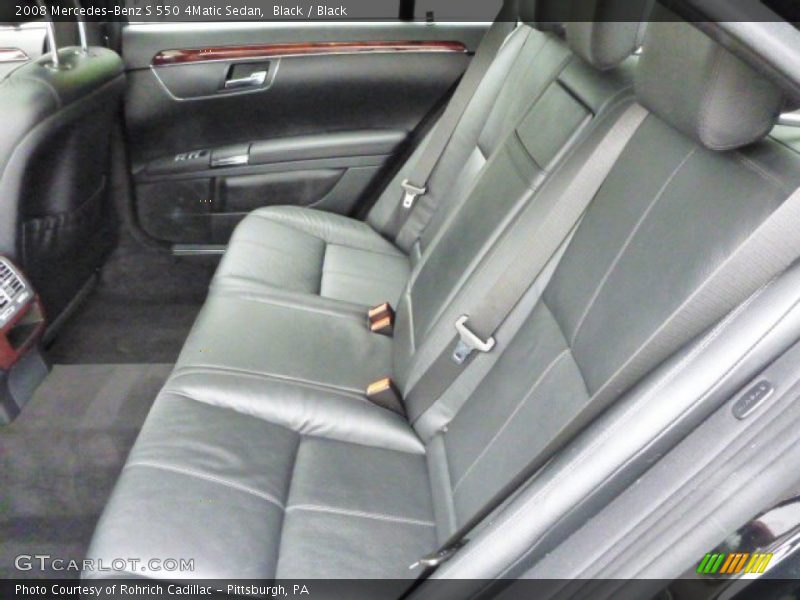 Black / Black 2008 Mercedes-Benz S 550 4Matic Sedan