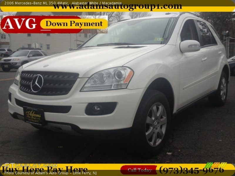 Alabaster White / Macadamia 2006 Mercedes-Benz ML 350 4Matic